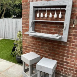 Foldable Outdoor Bar Set with Stools