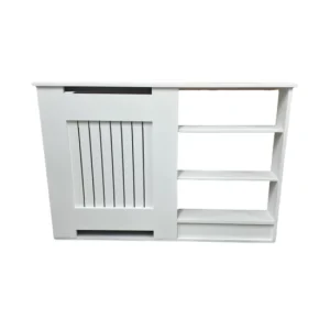 Radiator Cover with Vertical Slats & Shelf