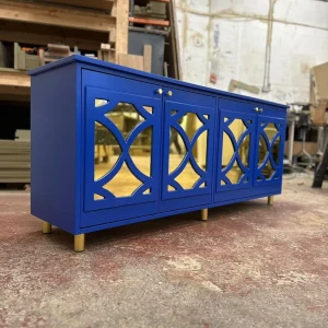 Ultra Blue Custom TV Cabinet and Sideboard Combo