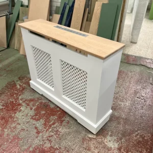 Regency Grill Radiator Cover with an Air Vent and a Solid Oak Top