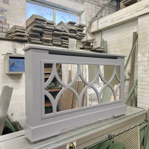 Mirrored Radiator Cover, The Florence (image, Manor House Gray)