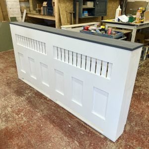 Grey Wash Oak Panelled Radiator Cover