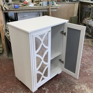 White Florence Range Mirrored Cabinet