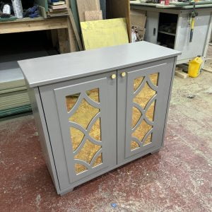 Manor House Grey Mirrored Sideboard 85x90x30