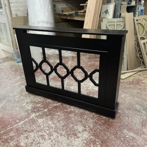 Black Bailey Mirrored Radiator Cover 90x110x16