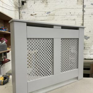 Diamond Grill Radiator Cover - Grey