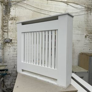 White Vertical Slat Radiator 95x105x13