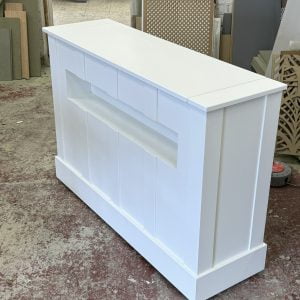 White Motorised TV Box Stand