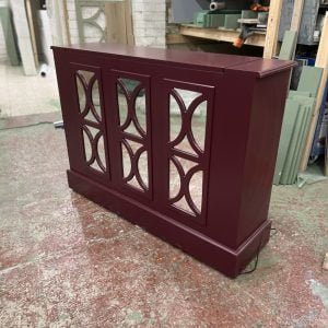 Fretwork Mirrored Motorised TV Stand