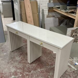 Bespoke Two-Person Reeded Nail Station