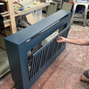 Bespoke Radiator Cover With Fold Down Door