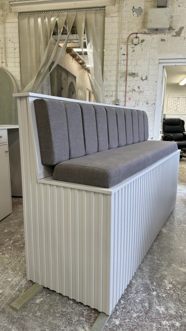 Bespoke Seating Bench, Reeded Design