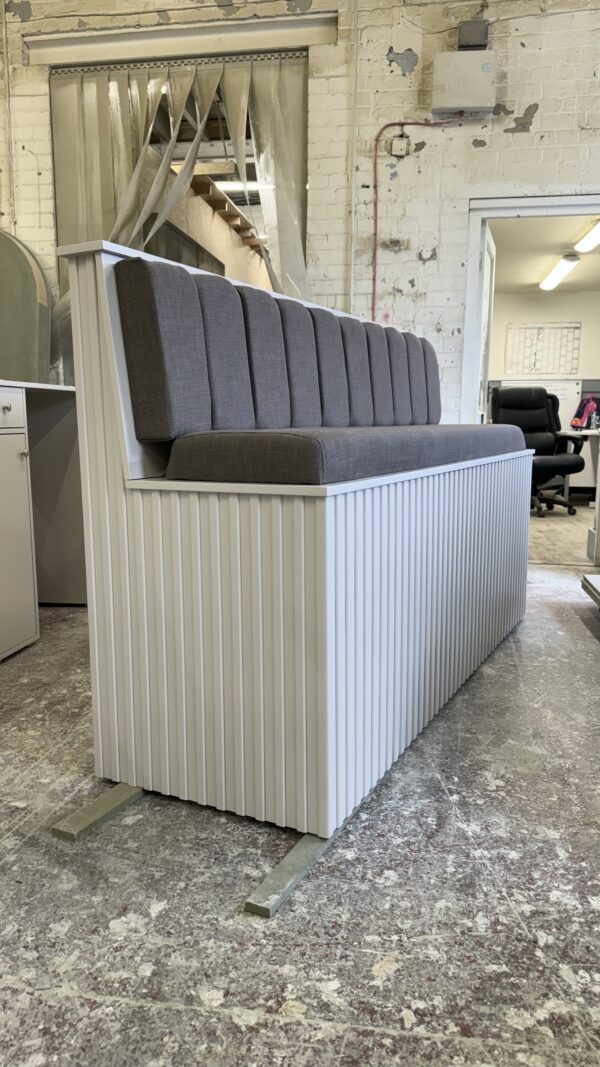 Bespoke Seating Bench, Reeded Design