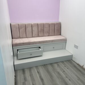 Bespoke Pedicure Station, Custom Luxury Pedicure seating, Pink